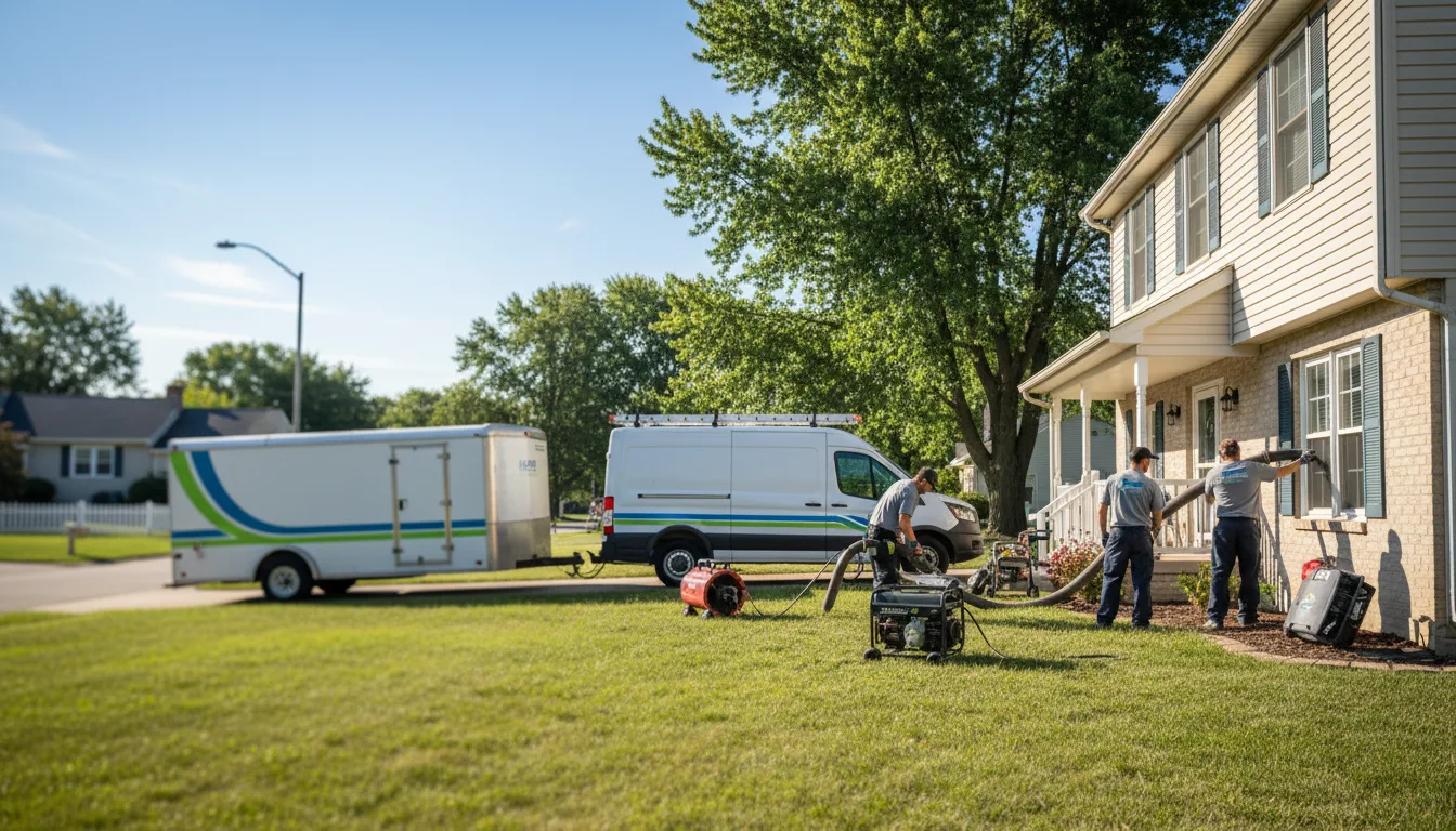 Flooded Basement Restoration And Cleanup With Repair in Feesburg, OH near me